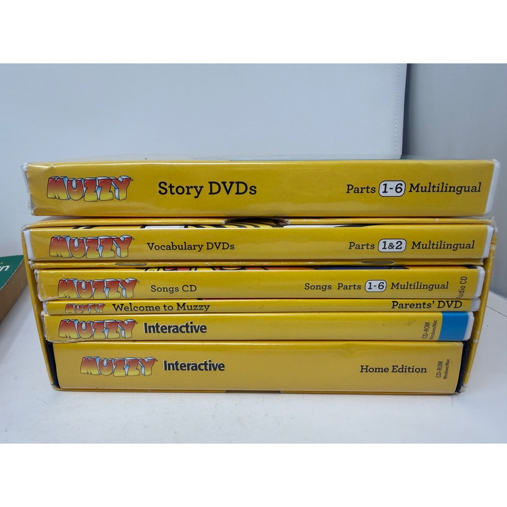 BBC Muzzy Level 1 Multilingual Language Learning Set DVDs CD Book Early Adv